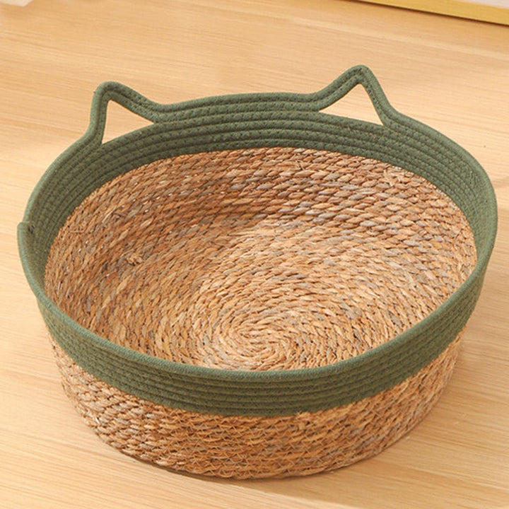 Vine Nest | Handwoven Round Cat Bed