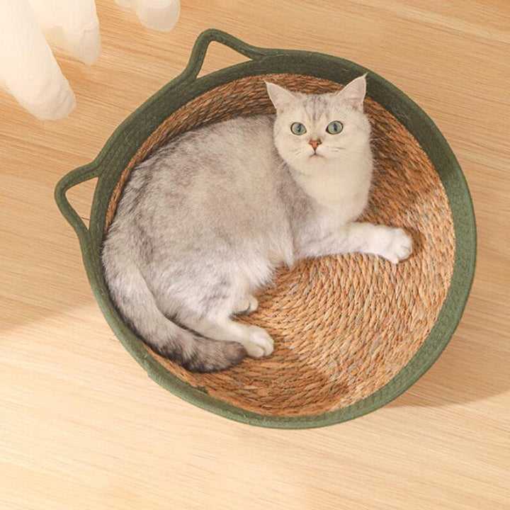 Vine Nest | Handwoven Round Cat Bed