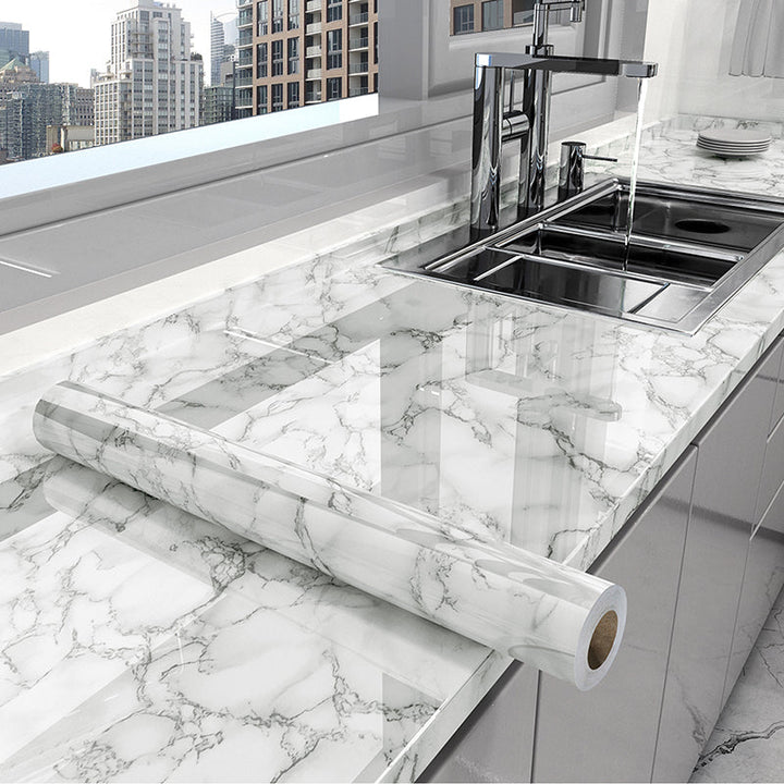 MarbleLuxe | Oil-Resistant Self-Adhesive Kitchen Film