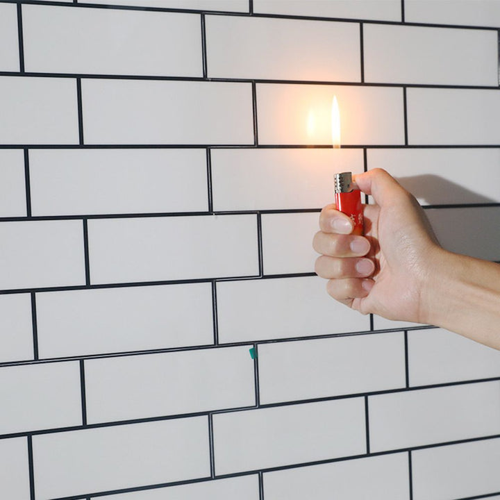 MetroLuxe | 3D White Self-Adhesive Wall Tiles for Kitchen & Bathroom
