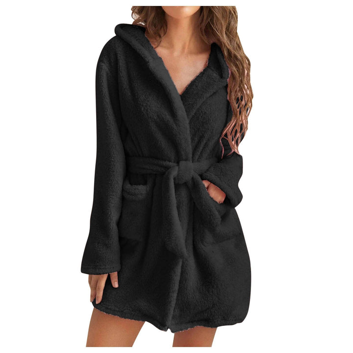 LuxePluche | Solid Color Women's Bathrobe with Sexy Hood