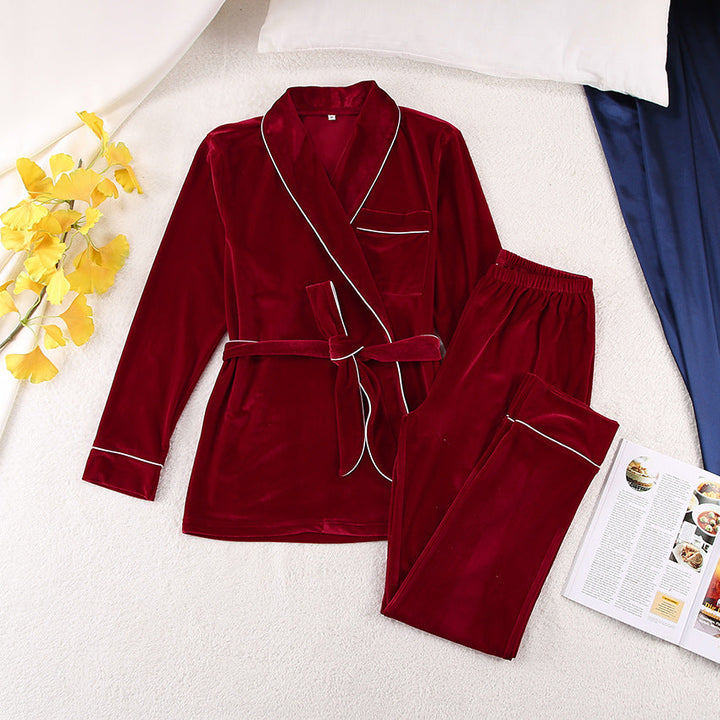 VelvetChic | Luxe Kimono Bathrobe & Pajama Set for Women