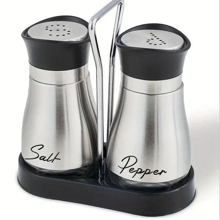 ChicSpice | Luxe Stainless Steel and Glass Spice Jar Set