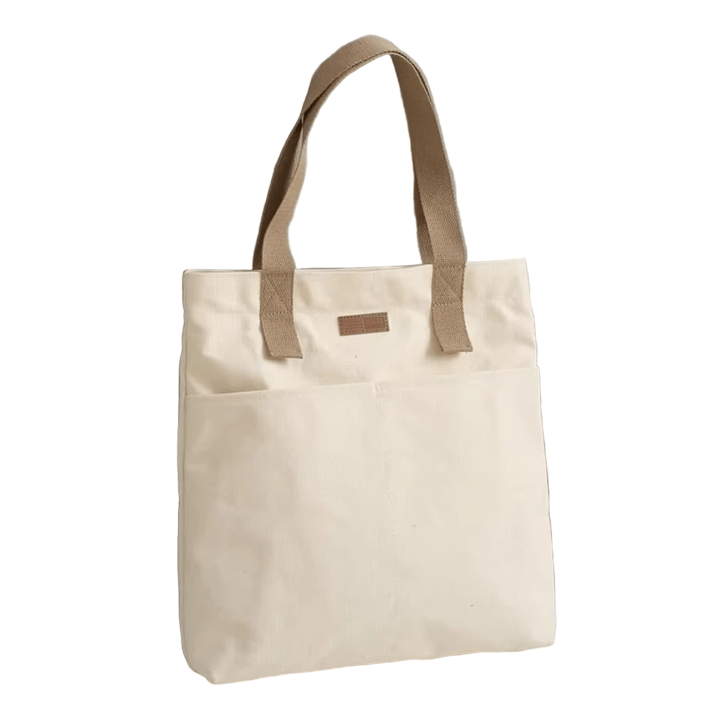 DailyStitch – Elegant Canvas Handbag with Subtle Sewing Thread Detail