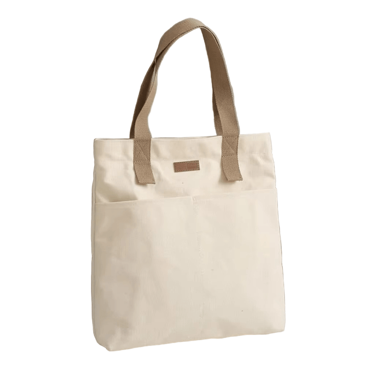 DailyStitch – Elegant Canvas Handbag with Subtle Sewing Thread Detail