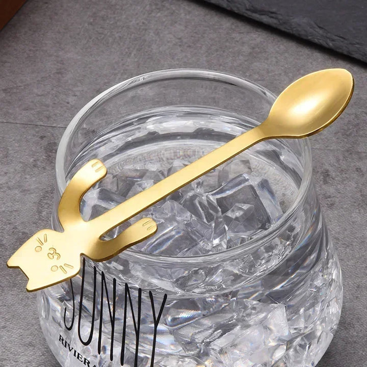 CatSnack | Stainless Steel Milk and Ice Spoons