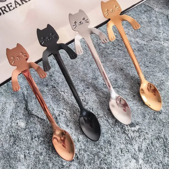 CatSnack | Stainless Steel Milk and Ice Spoons