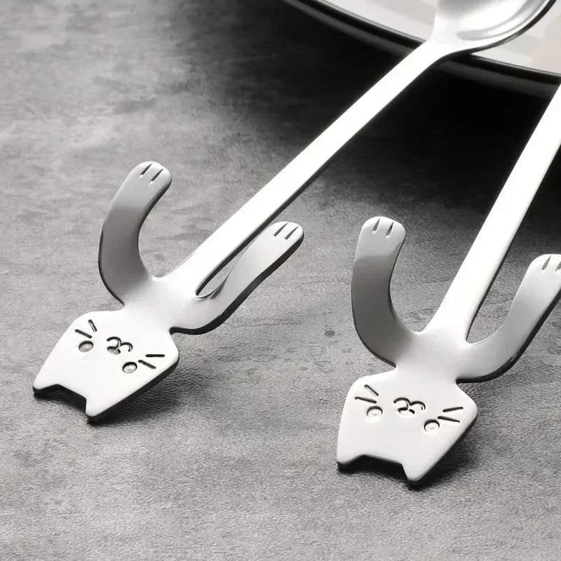 CatSnack | Stainless Steel Milk and Ice Spoons