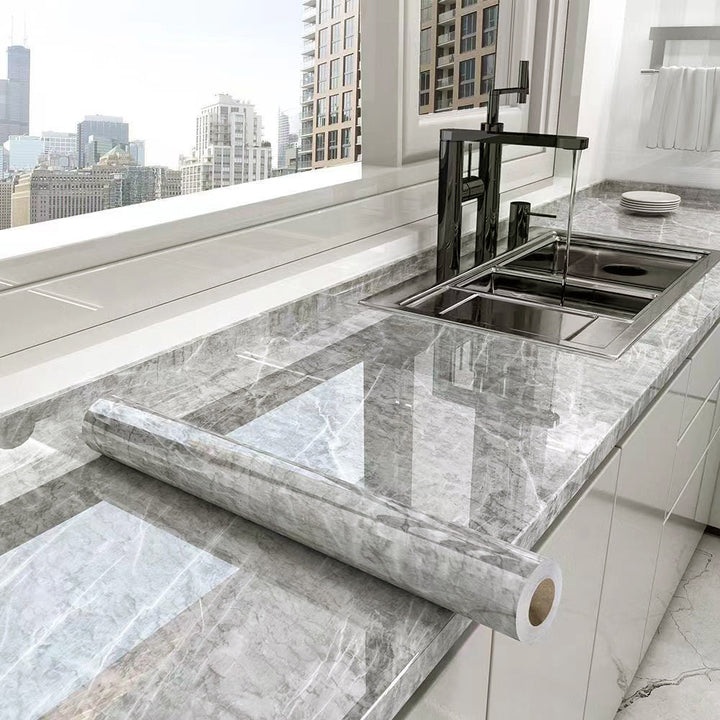 MarbleLuxe | Oil-Resistant Self-Adhesive Kitchen Film