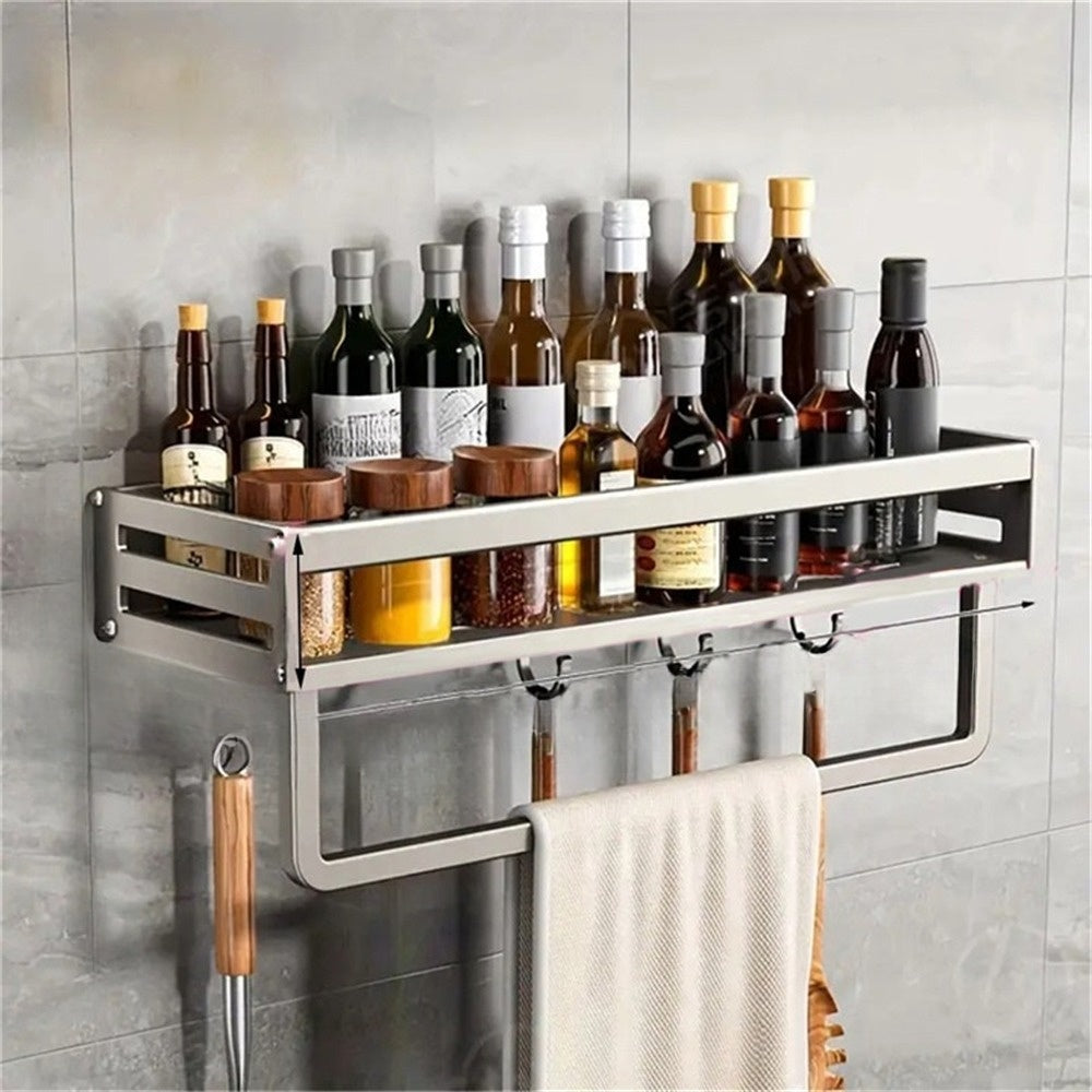 LuxeHerbRack | Aluminum Wall Mounted Multifunctional Item Rack