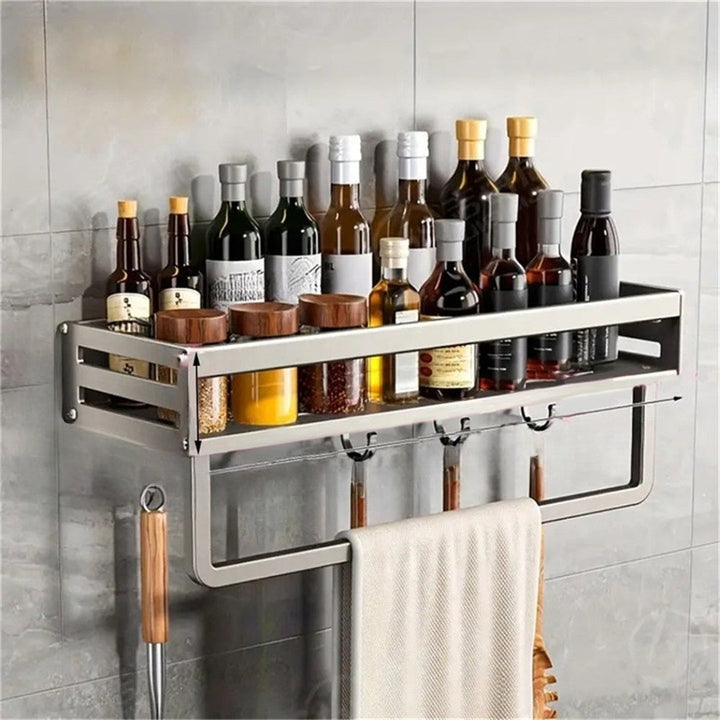LuxeHerbRack | Aluminum Wall Mounted Multifunctional Item Rack