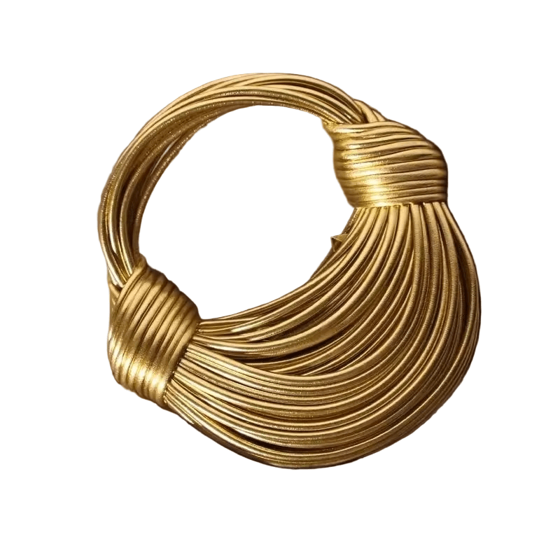 LuxeKnot – Fashionable Rope Knotted Hobo Bag with Unique Pattern