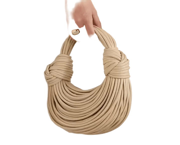 LuxeKnot – Fashionable Rope Knotted Hobo Bag with Unique Pattern