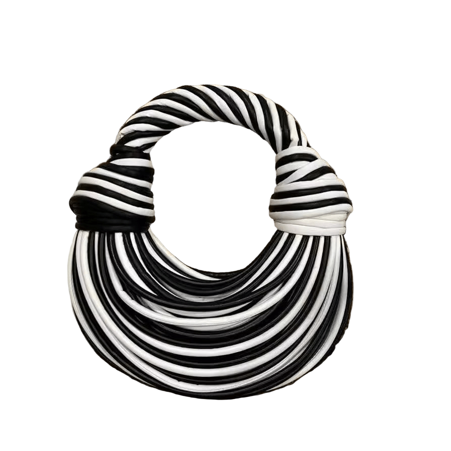 LuxeKnot – Fashionable Rope Knotted Hobo Bag with Unique Pattern