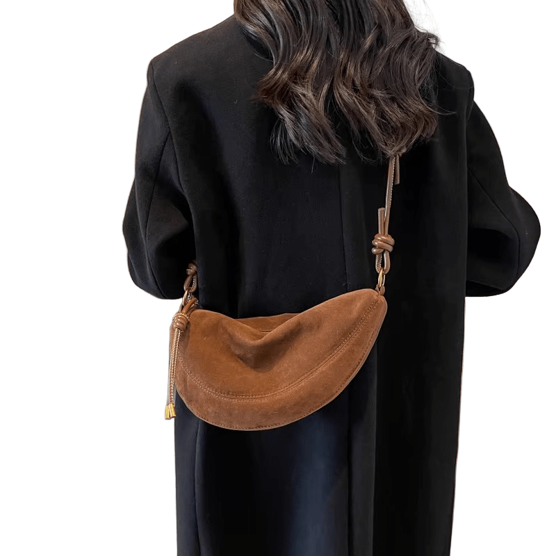 SuèdeCharm – Elegant Crossbody Shoulder Bag in Faux Suede