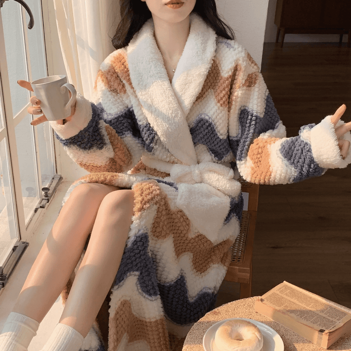 WarmthChic | Luxury Velvet Layered Robe for Women