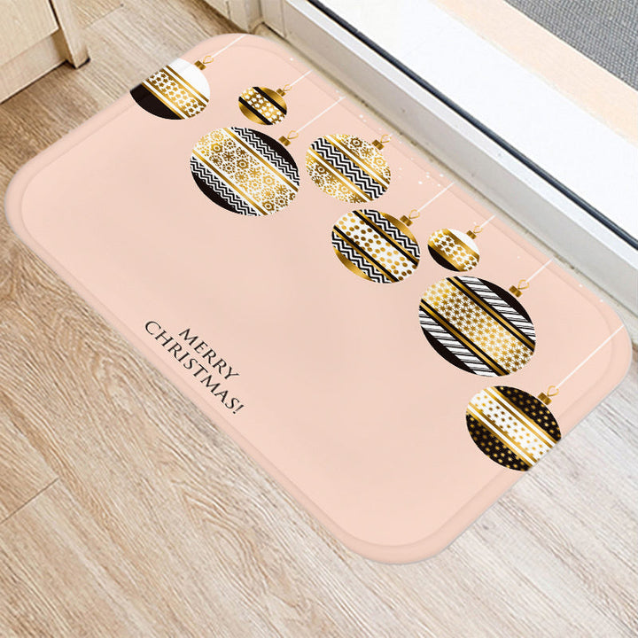 FestiveWelcome | Luxe Mat with Santa and Elk Motif