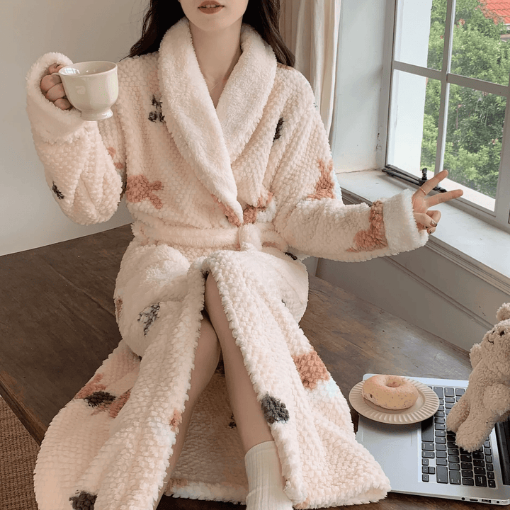 WarmthChic | Luxury Velvet Layered Robe for Women
