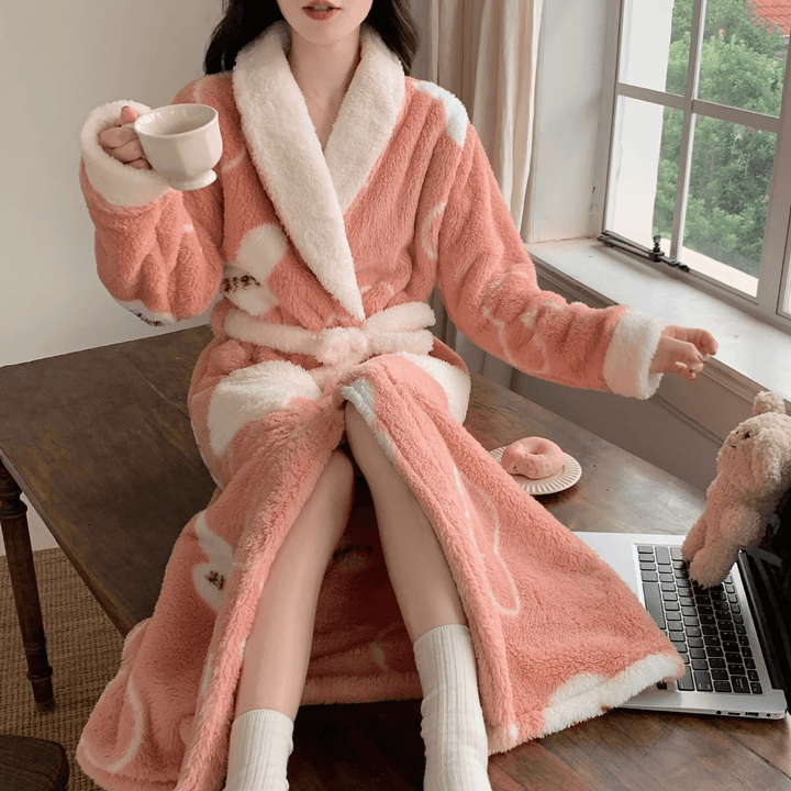 WarmthChic | Luxury Velvet Layered Robe for Women