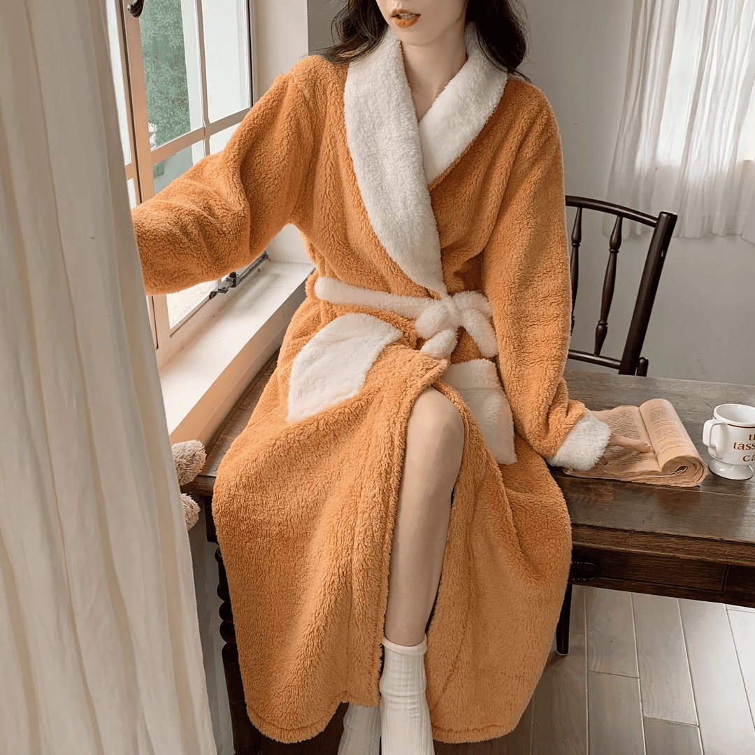 WarmthChic | Luxury Velvet Layered Robe for Women