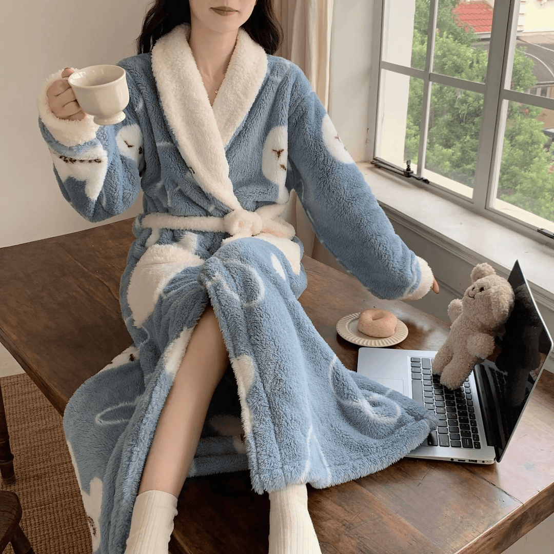 WarmthChic | Luxury Velvet Layered Robe for Women
