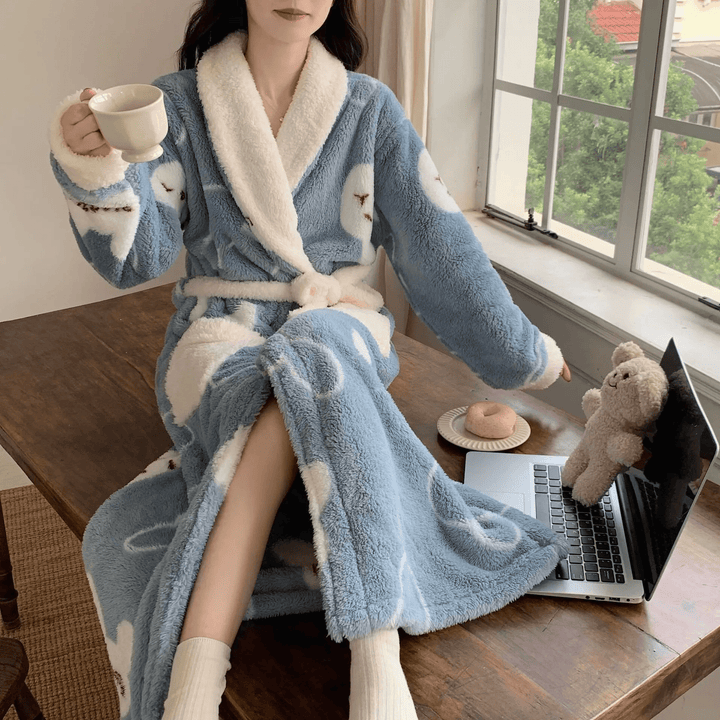 WarmthChic | Luxury Velvet Layered Robe for Women