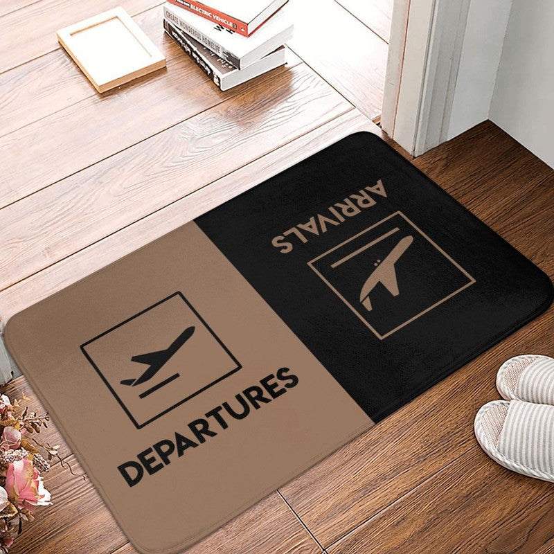 RunwayElegance | Luxe Entrance Doormat with Airport Pattern