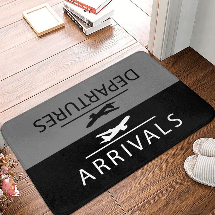 RunwayElegance | Luxe Entrance Doormat with Airport Pattern