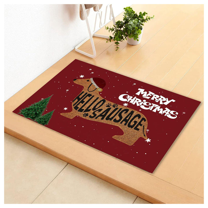 WienerWonder | Luxurious Christmas Blanket in Dachshund Shape for Front Door