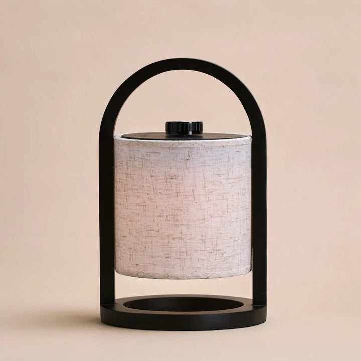 River Black wireless wooden lamp – Rechargeable and dimmable