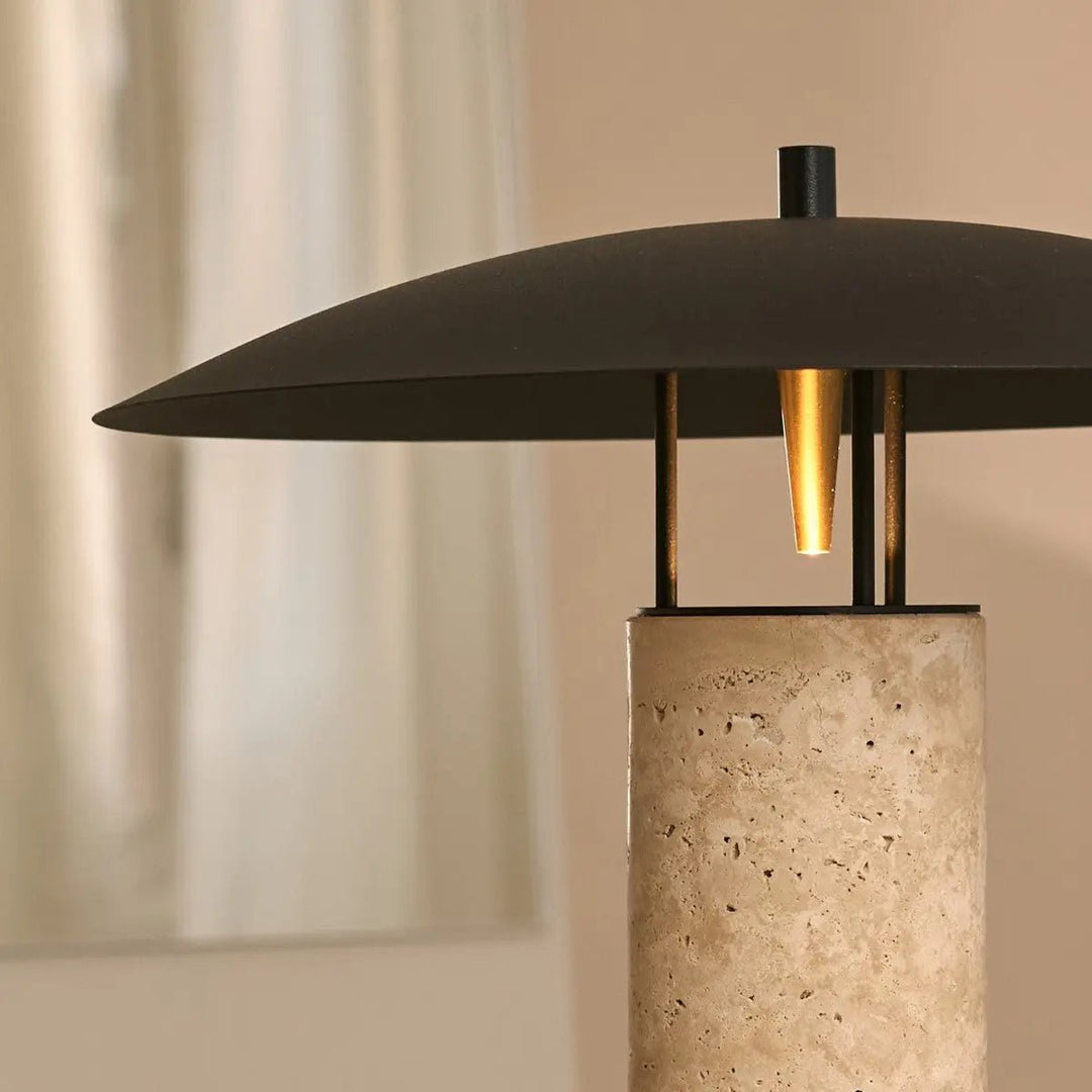 Nicolaas Travertine Lamp – elegant handmade design with metal and travertine
