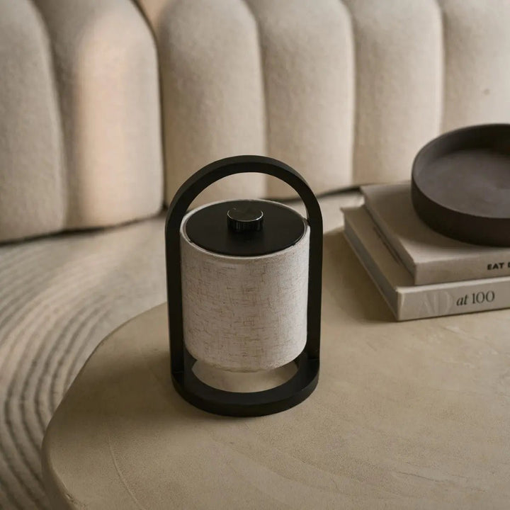 River Black wireless wooden lamp – Rechargeable and dimmable