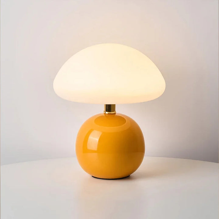 ParisLune – Ceramic Mushroom Table Lamp in French Style with Adjustable Lighting