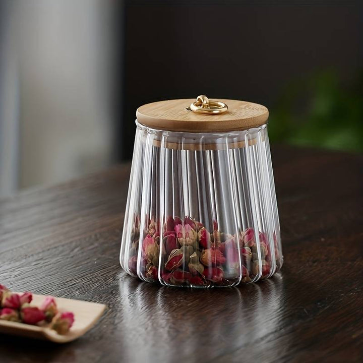 PureGlass – Elegant Kitchen Storage Jar with Airtight Lid for a Stylish Kitchen