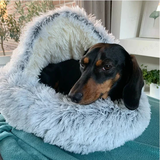 Warm and Safe Sleeping Spot for Your Pet - Self-Heating Fleece in a Comfortable Nest