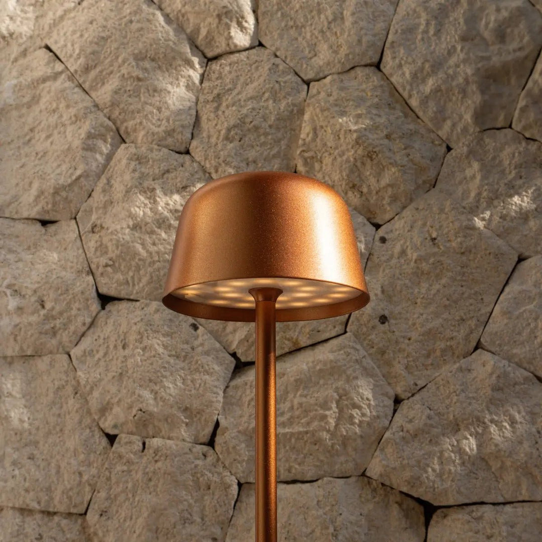 Anton Copper Rechargeable Table Lamp | Stylish and Wireless Lighting