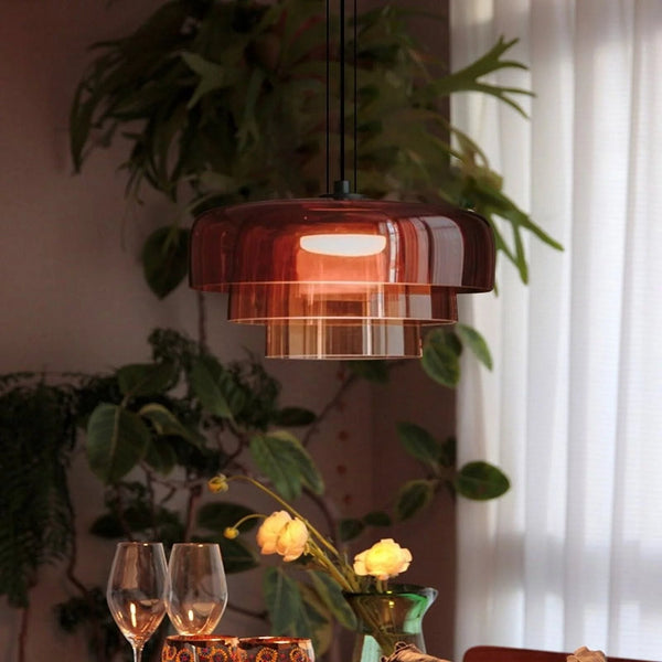 LumaNord – Artisan Hanging Lamp of Norwegian Glass Design