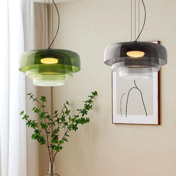 LumaNord – Artisan Hanging Lamp of Norwegian Glass Design