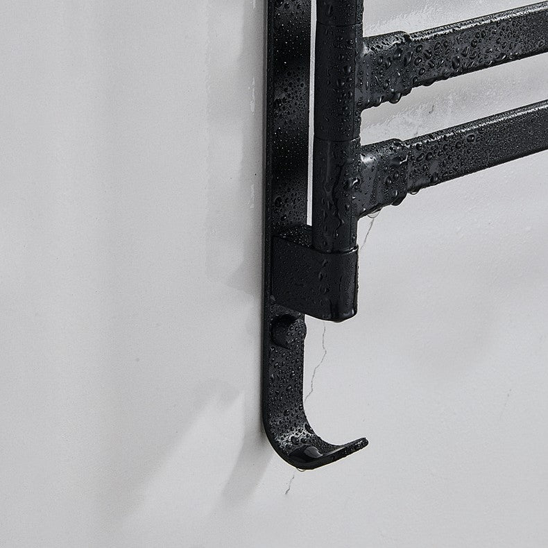 TowelPro - Elegant Black Towel Holder with 2-Arm Design