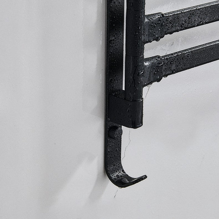 TowelPro - Elegant Black Towel Holder with 2-Arm Design