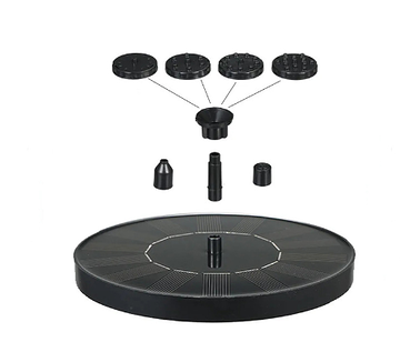 Aqua Glimmer Solar Birdbath Fountain - Enhances Your Garden Atmosphere with Soothing Water Sounds and Easy Installation