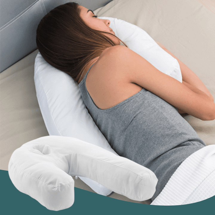 NeckAlign Contoured Orthopedic Pillow for Side Sleepers - Promotes Healthy Alignment of Neck, Head, and Spine