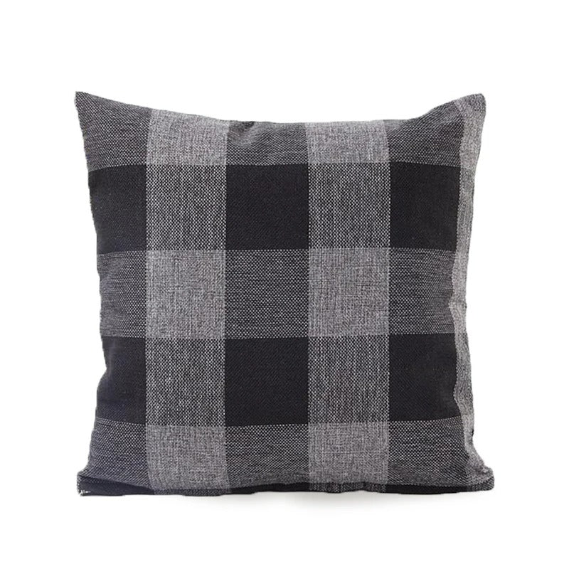 RusticCozy | Autumn-Ready Plaid Cushion Cover for Cozy Spaces