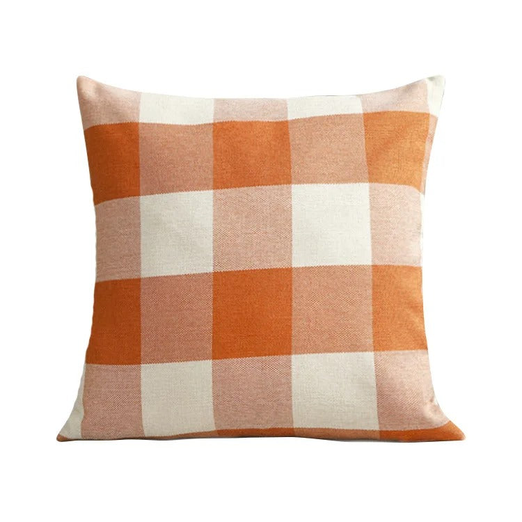 RusticCozy | Autumn-Ready Plaid Cushion Cover for Cozy Spaces