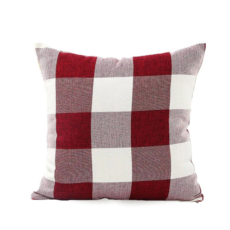 RusticCozy | Autumn-Ready Plaid Cushion Cover for Cozy Spaces