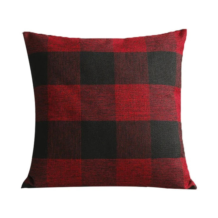 RusticCozy | Autumn-Ready Plaid Cushion Cover for Cozy Spaces