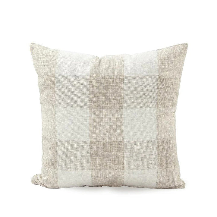 RusticCozy | Autumn-Ready Plaid Cushion Cover for Cozy Spaces