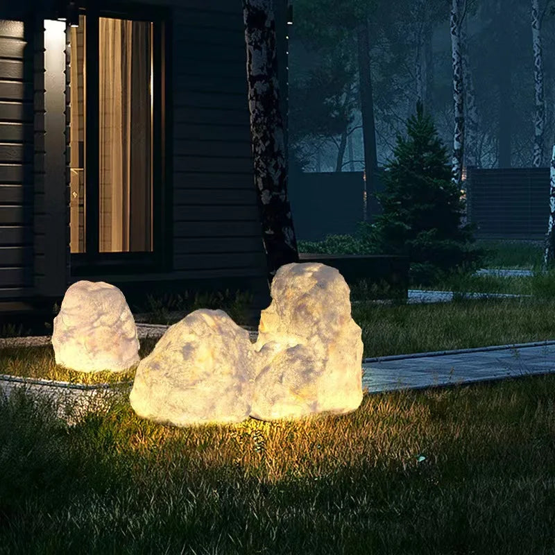 RockGlow | Garden Lamp in Stone Look