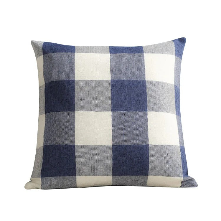 RusticCozy | Autumn-Ready Plaid Cushion Cover for Cozy Spaces