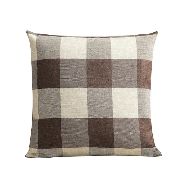RusticCozy | Autumn-Ready Plaid Cushion Cover for Cozy Spaces